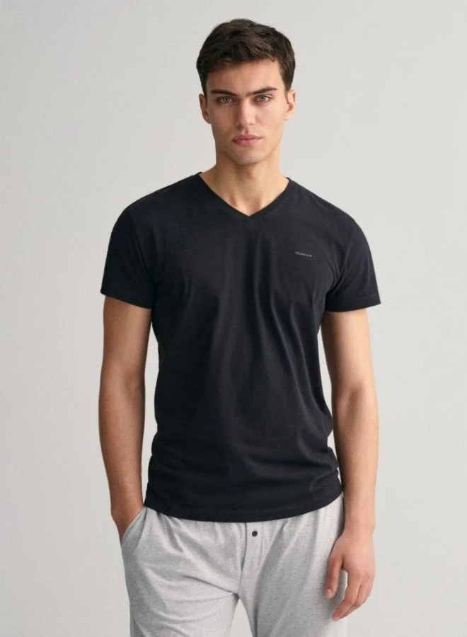 غانت طقم قمصان برقبة على شكل حرف  من جانت قطعتين