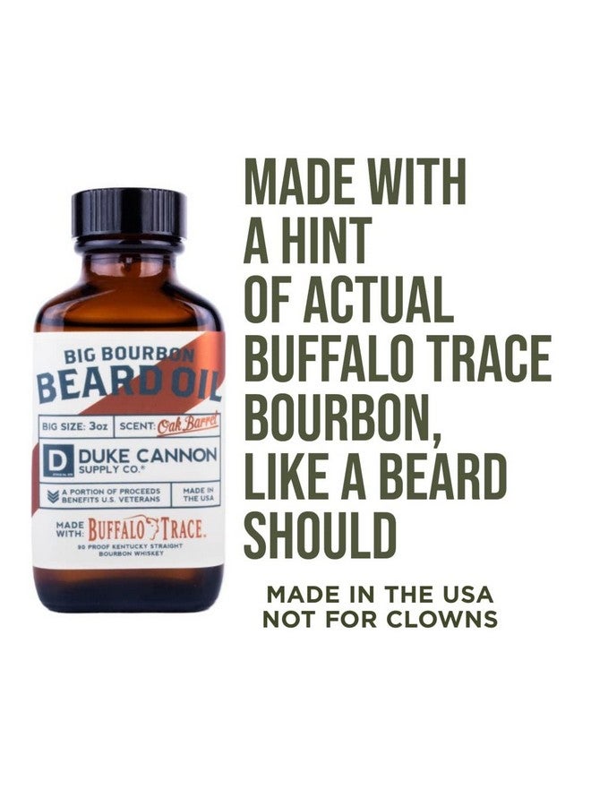 دوك كانون سبلاي كو. مجموعة هدايا مجموعة العناية باللحية من بيج بوربون (مجموعة من 3 قطع) بلسم اللحية الفاخر للرجال وزيت اللحية (رائحة برميل البلوط) - Image 3