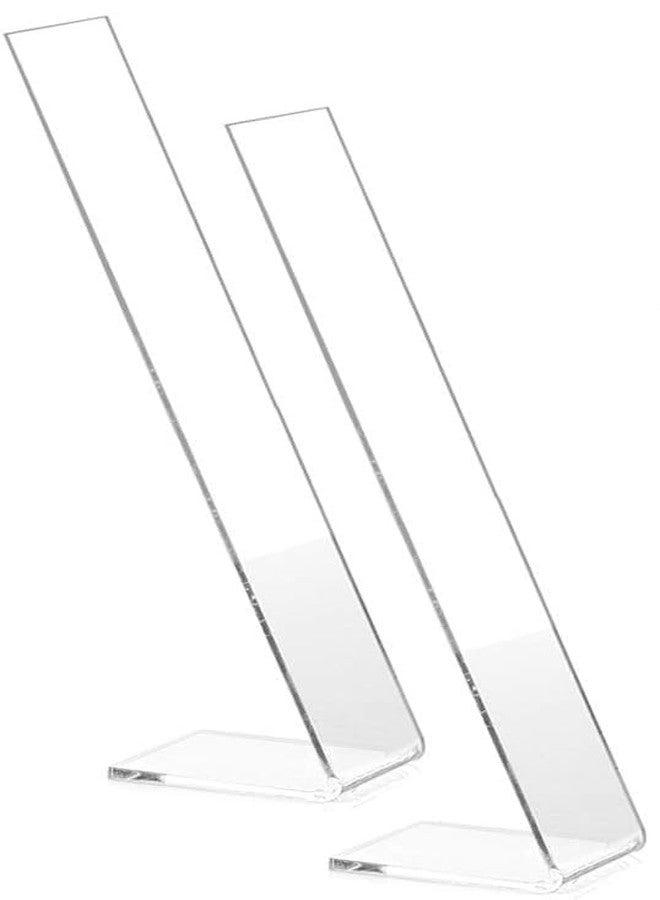 OGFC 999115 Pack of 2 Clear Acrylic Hair Clip Display Stand Barrette Display Stand Holder L-Shaped Hairpin Display Holder Hair Clip Organizer Stand Holder Hair Clip Stand Holder - Image 1