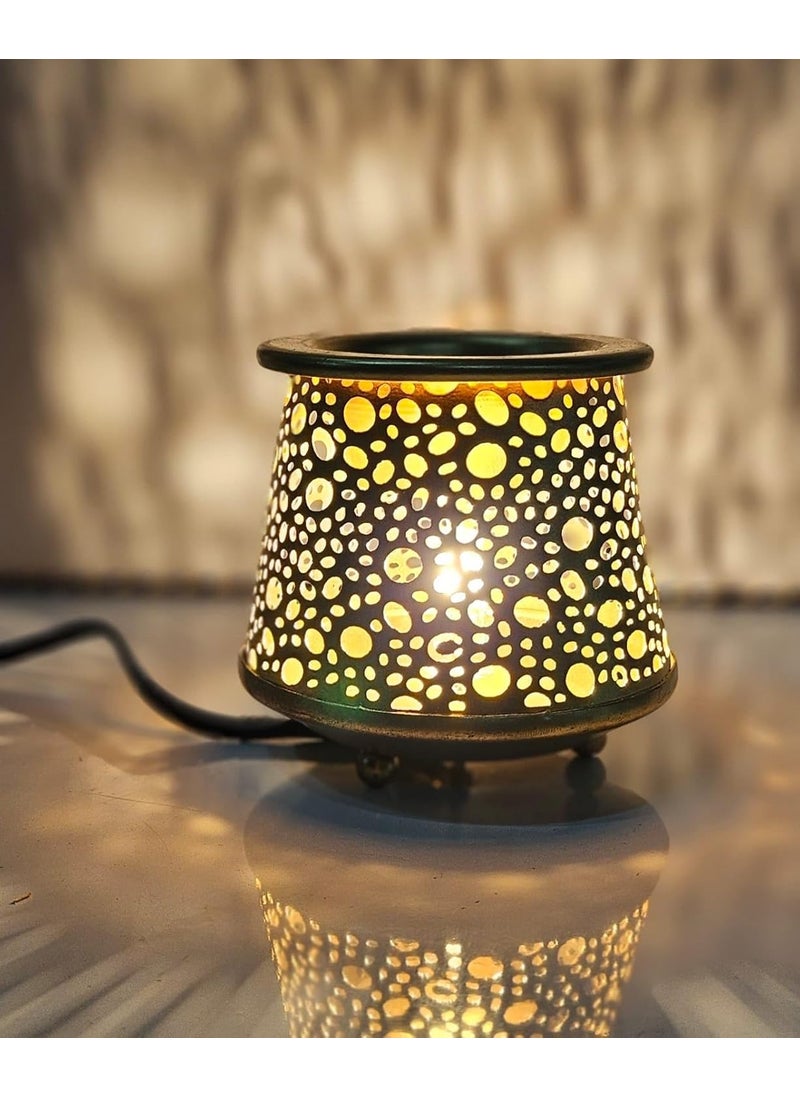 R.R.V. INTERNATIONAL RRV INTERNATIONAL Decorative Electric Moroccan StyleAroma Oil Burner Diffuser for Home Fragrance with 10ml Aroma Oil_ R 1978  - Image 1