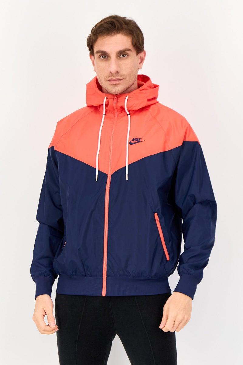Nike Men Sportswear Fit Long Sleeve Outdoor Hooded Jacket, Multicolor - Image 1