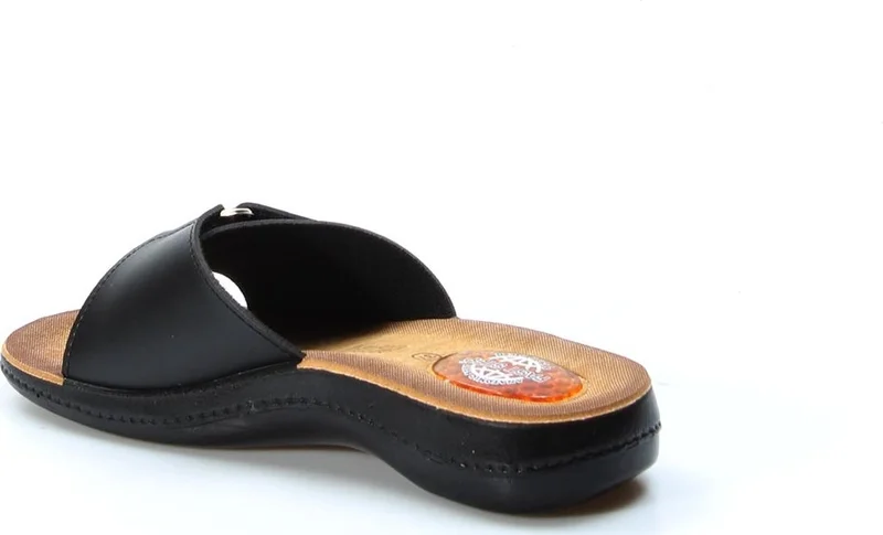فاست ستيب Women's Casual Comfortable Summer Daily Home Holiday Buckled Mother Slippers Black 001zaelispoly