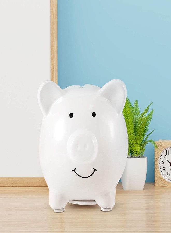 IMIKEYA Adorable Ceramic Piggy Bank Money Saving Pot for Boy Girl White Coin Bank for Decor and Present Choice - Image 2