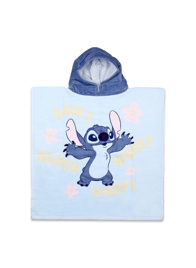 Disney Stitch Poncho Kids  60x120 cm - Image 1