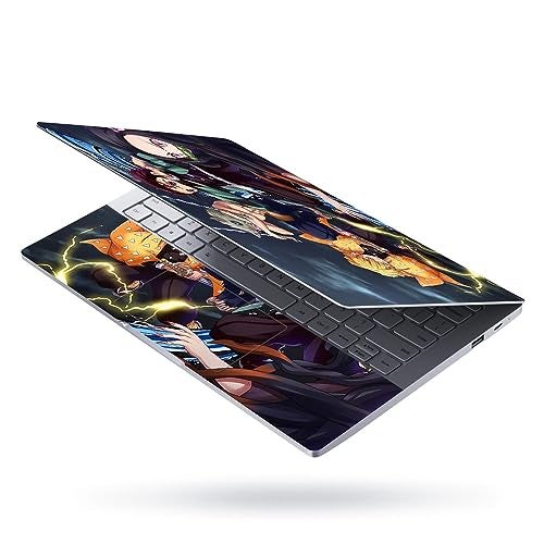 Finearts Full Body Laptop Skin Upto 15.6 inch Sticker Compatible for Dell/HP/Lenovo/Acer/Sony All Laptop Size Upto 14 to 15.6 Inch - Anime Demon Slayer DS1 - Image 2