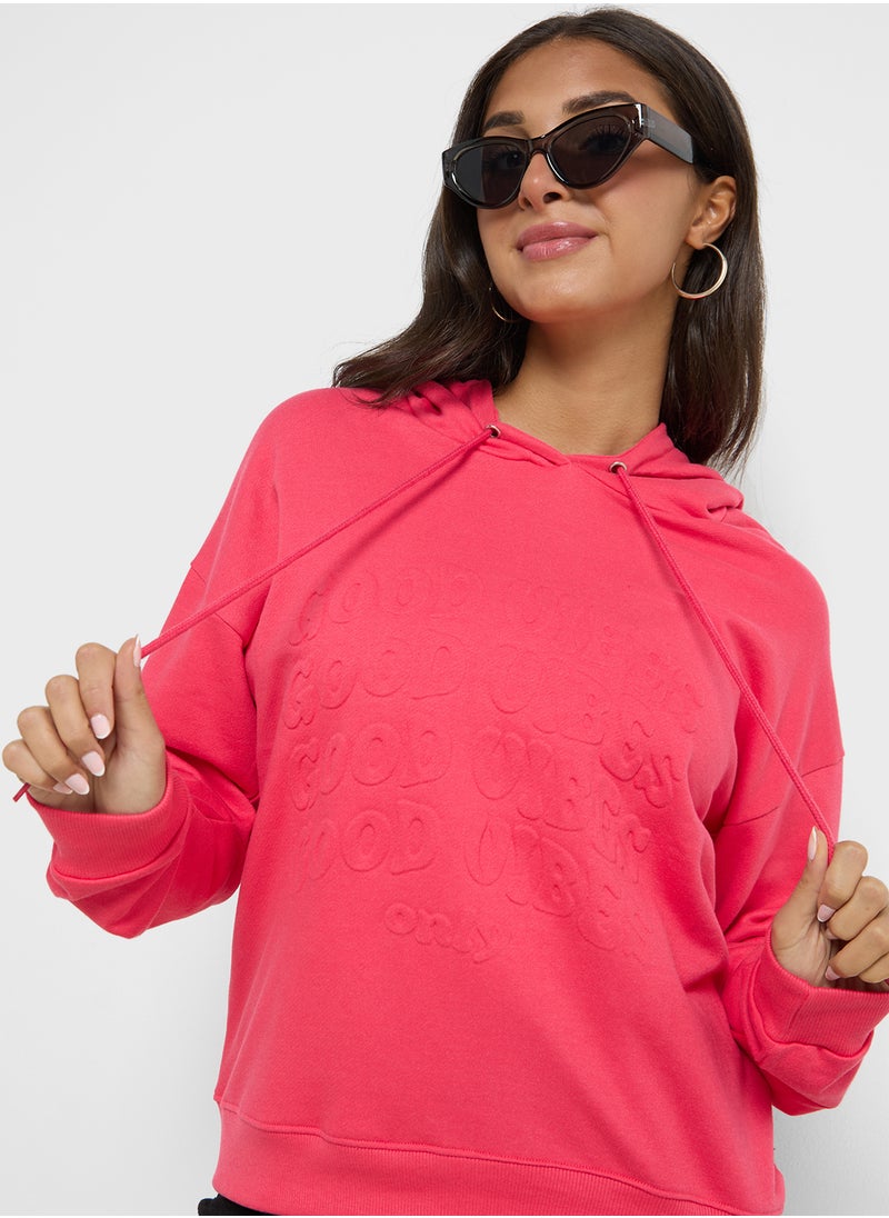 Ginger - Graphic Embossed Hoodie - Image 1