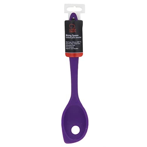 Chef Craft Premium Silicone Mixing Spoon, 11 inch, Purple - Image 2