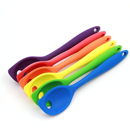 Chef Craft Premium Silicone Mixing Spoon, 11 inch, Purple - Image 4