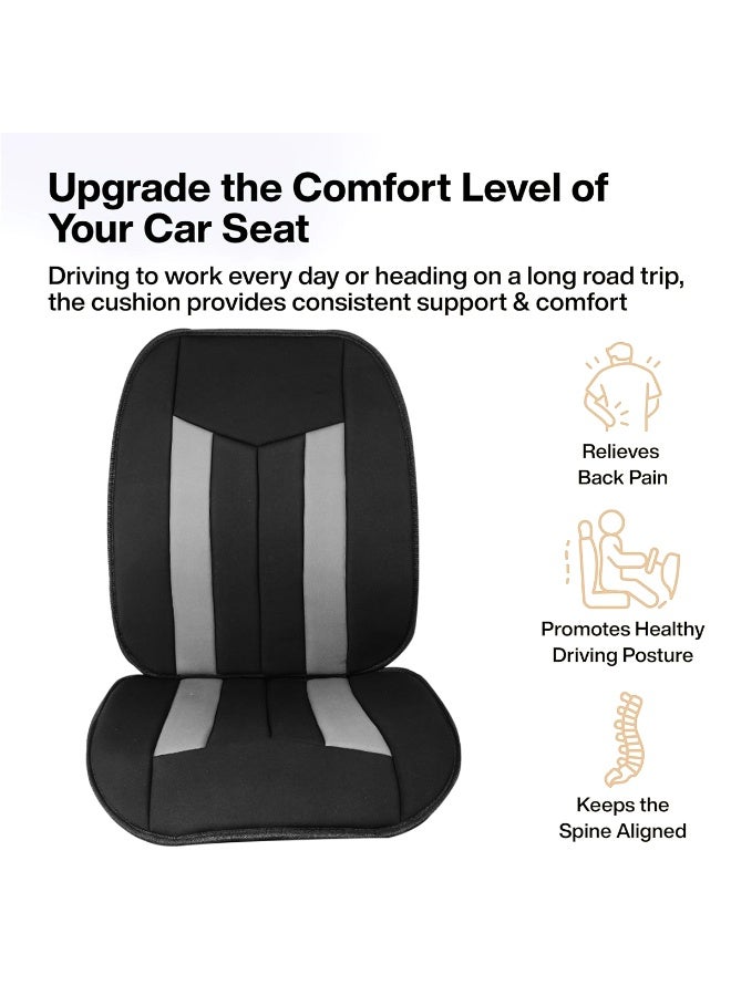 موب وسادة مقعد سيارة عالمية من جلد البولي يوريثين، غطاء مقعد أمامي مريح، تصميم مسامي، سهل التركيب، مناسب للسيارات والشاحنات وكراسي المكاتب، الموديل CU114. - Image 5