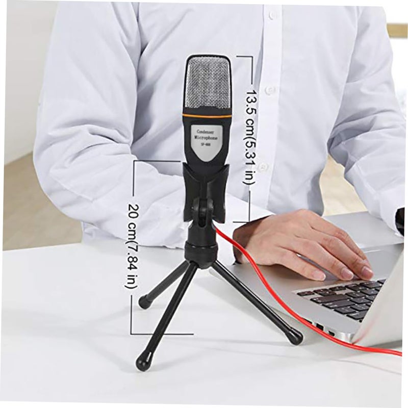 Black Adjustable Microphone Stand for PC Live Streaming Podcasting and Karaoke - Image 3