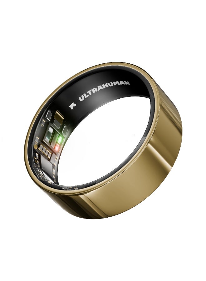 ULTRAHUMAN Ultrahuman Ring AIR-Smart Ring Health Tracker, Size First with Ultrahuman Sizing Kit,Sleep Tracker,Smart Ring for Men/Women,Fitness Tracker - Bionic Gold (Size 12) - Image 1