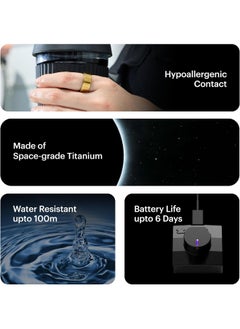 ULTRAHUMAN Ultrahuman Ring AIR-Smart Ring Health Tracker, Size First with Ultrahuman Sizing Kit,Sleep Tracker,Smart Ring for Men/Women,Fitness Tracker - Bionic Gold (Size 12)  - Image 5