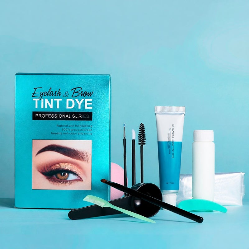Eyelash & Brow Tint Dye Professional Series Natural Long-lasting Semipermanent DIY Makeup Kit（Brown） - Image 5