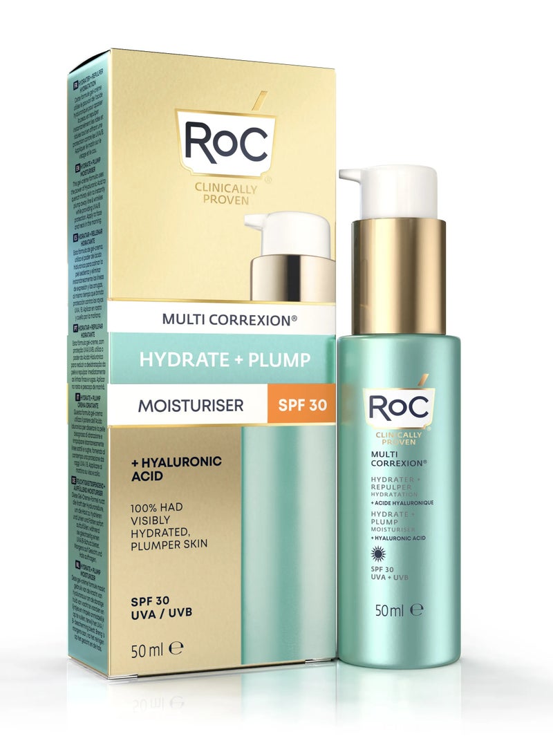 روك RoC Multi Correxion SPF 30 مرطب + مرطب حمض الهيالورونيك 50 مل
