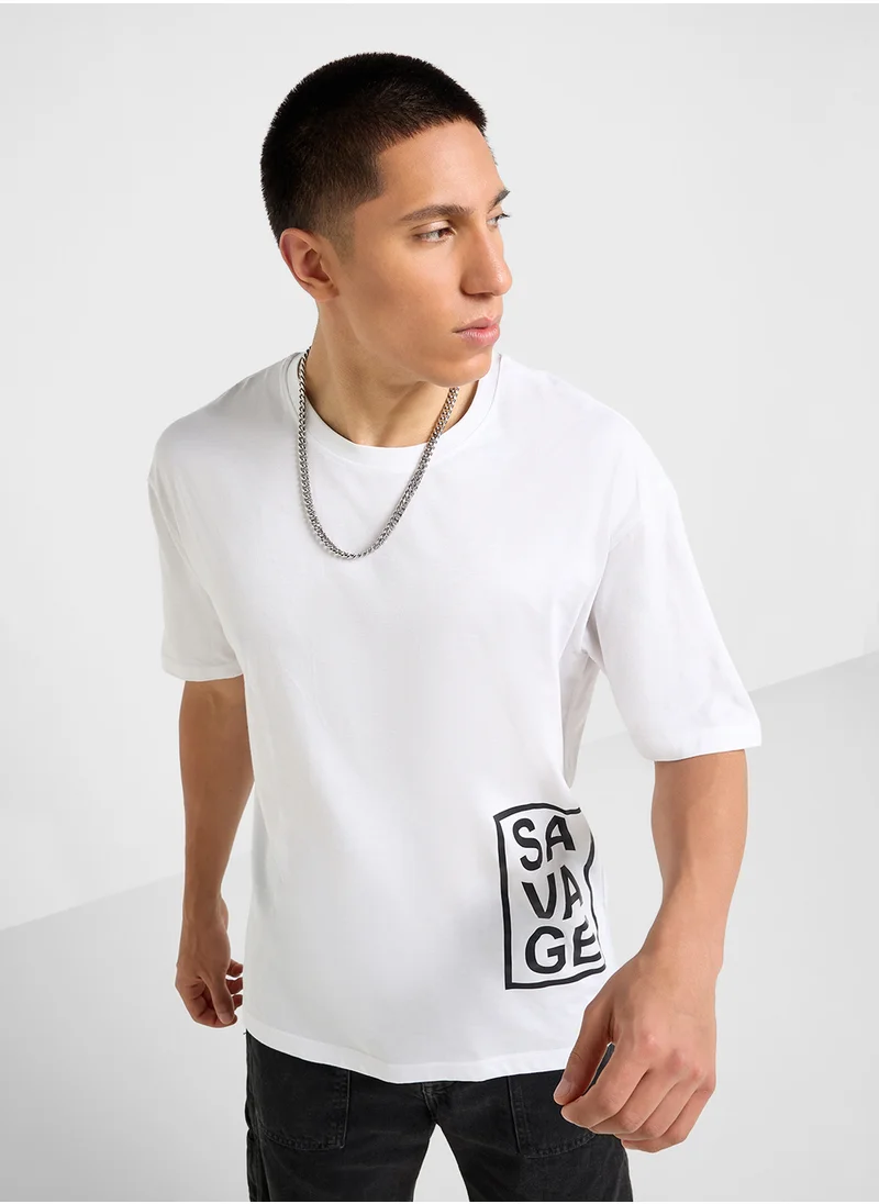 سفنتي فايف Crew Neck T-Shirt