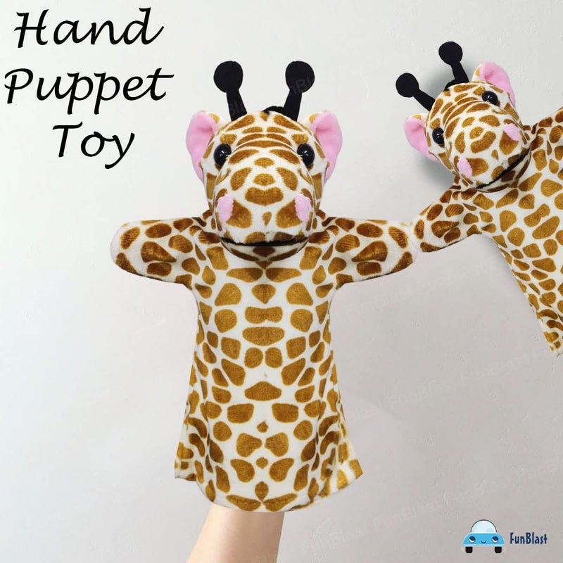 FunBlast Hand Puppets for Kids - Soft Hand Puppets for Kids, Story Telling Puppet for Kid, Plush Animals Hand Puppet Toys, Fun Play Learning Toys - Multicolor (Giraffe) - Image 4
