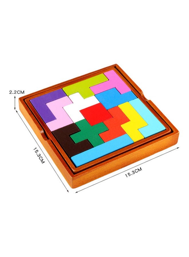 NIBEMINENT 13-Piece Wooden Block Brain Teaser Jigsaw Puzzle - Image 3