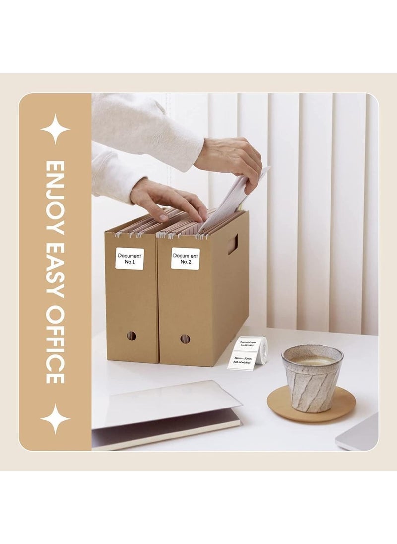 NIIMBOT - 50X30MM White Labels For B21/B1/B3S 230 Pieces Tear-proof, Water and Oil-proof - Image 1