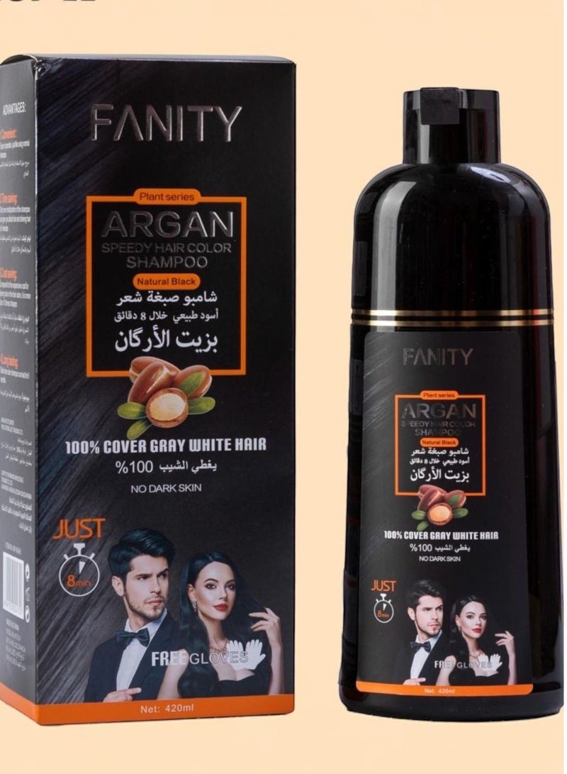 ARGAN SPEEDY HAIR COLOR SHAMPOO Natural Black