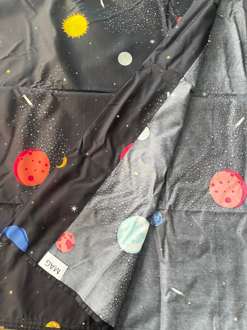 ماج Mag 4pcs فضاء أوراق التوأم كواكب الفضاء الخارجي صفائح الفضاء سرير الفضاء الفائقة الناعمة - Image 5