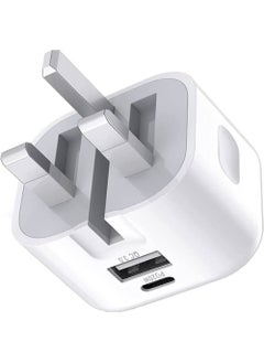 20W USB C Charger Block, 2-Ports [USB-C + USB] Charging Station, QC PD3.0 GaN Fast Charging Block, Type C Power Adapter for iPad Pro/iPhone/Samsung Note/Galaxy (Not with Cable)