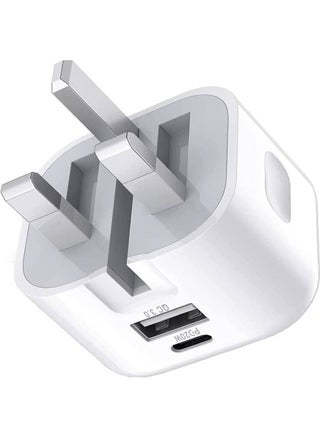 20W USB C Charger Block, 2-Ports [USB-C + USB] Charging Station, QC PD3.0 GaN Fast Charging Block, Type C Power Adapter for iPad Pro/iPhone/Samsung Note/Galaxy (Not with Cable) - pzsku/ZC666E62960B7E2E6BDD3Z/45/_/1672654882/c4d26498-e01e-4fed-9f27-ad6b63575bf2