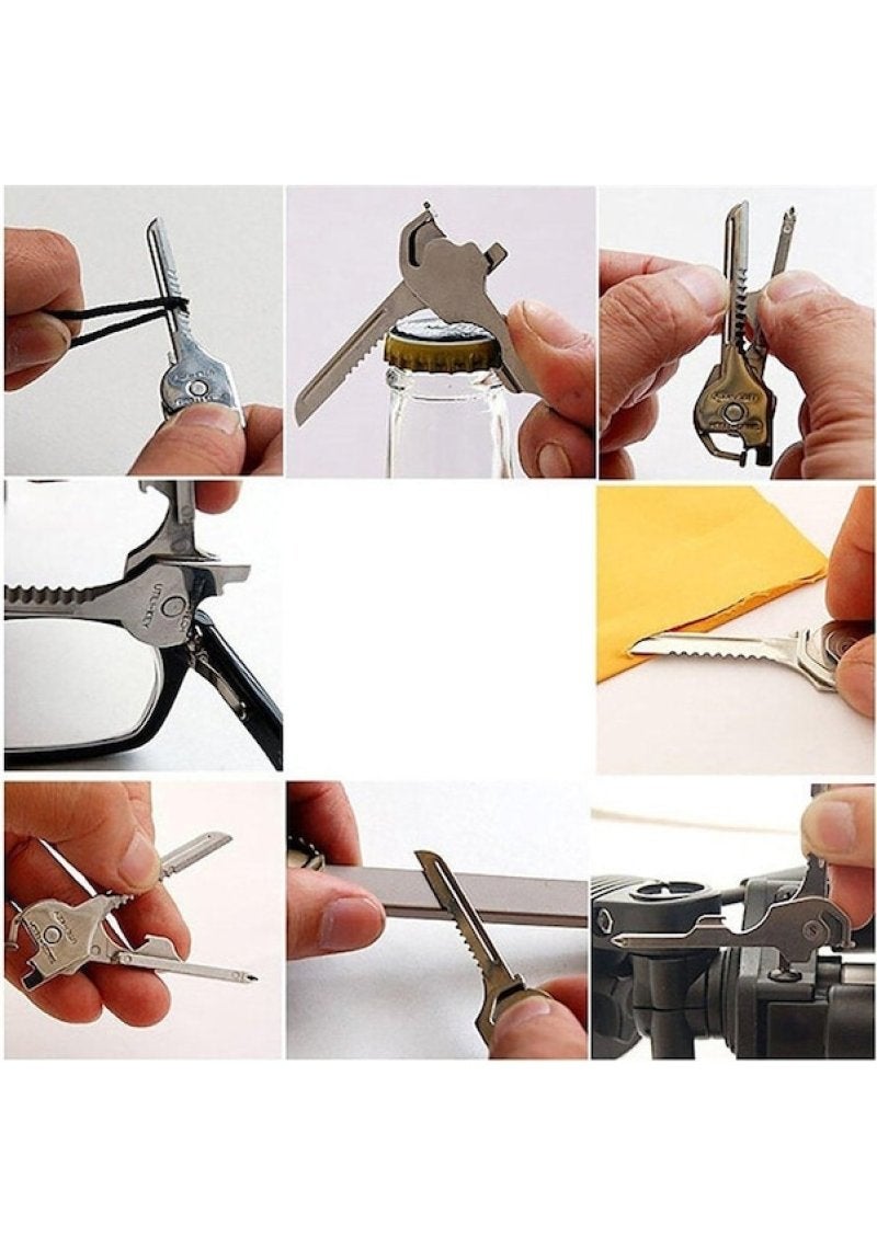 Outdoor multi-functional keychain, multi-functional tool, 6-in-1 folding - Image 4