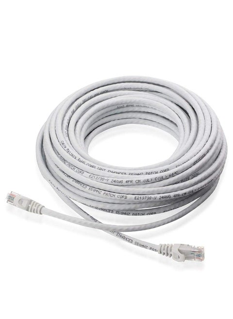 كابل شبكة 20 متر Cat6 UTP رمادي