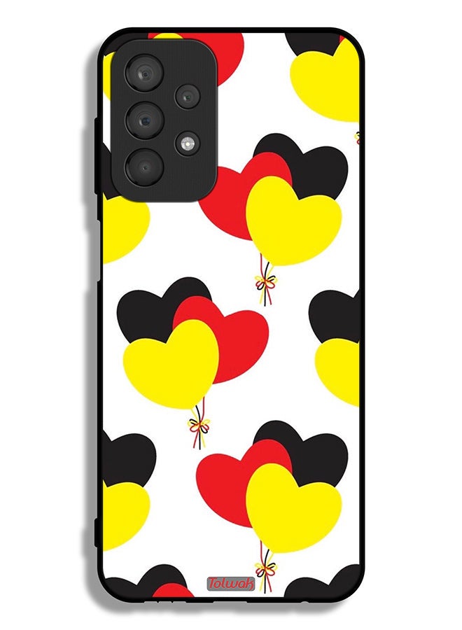 Tolwak Samsung Galaxy A23 4G Protective Case Cover Three Hearts Bunch - Image 1