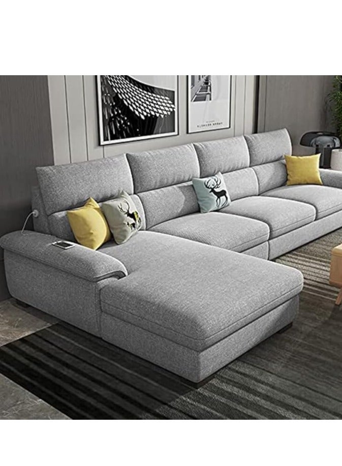Karnak Convertible Sectional Sofa Couch Sofas For Living Room L Shaped Couches With Reversible Chaise Sectional Couch For Office/Bedroom/Living Room - Image 1