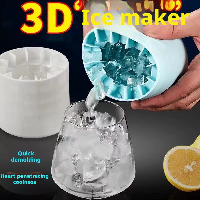قالب ثلج سيليكون دائري 60 قالب - Image 1