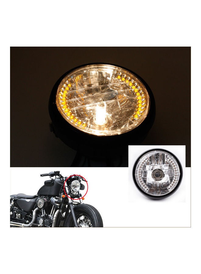 Loquat Halo Motorcycle Headlight with H4 Bulb - Image 2