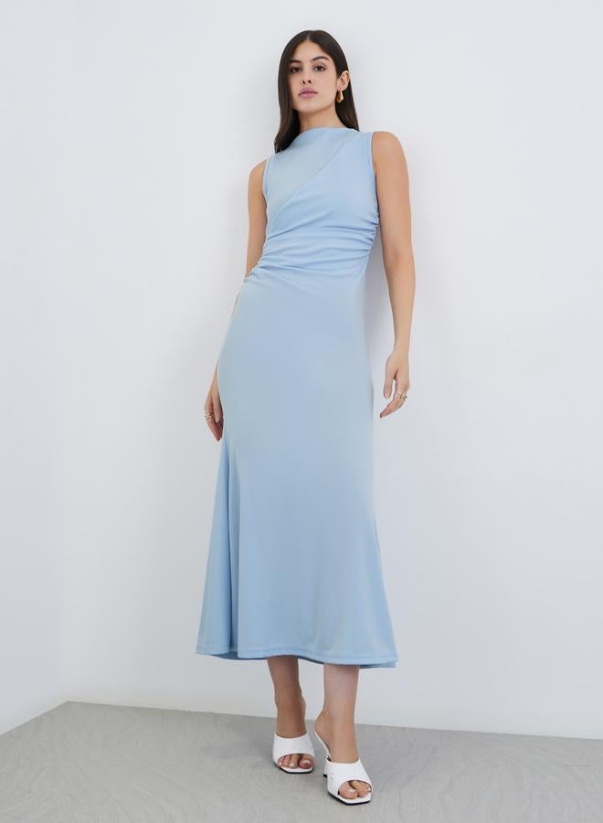 Styli Plain Sleeveless Mermaid Hem Maxi Dress - Image 1