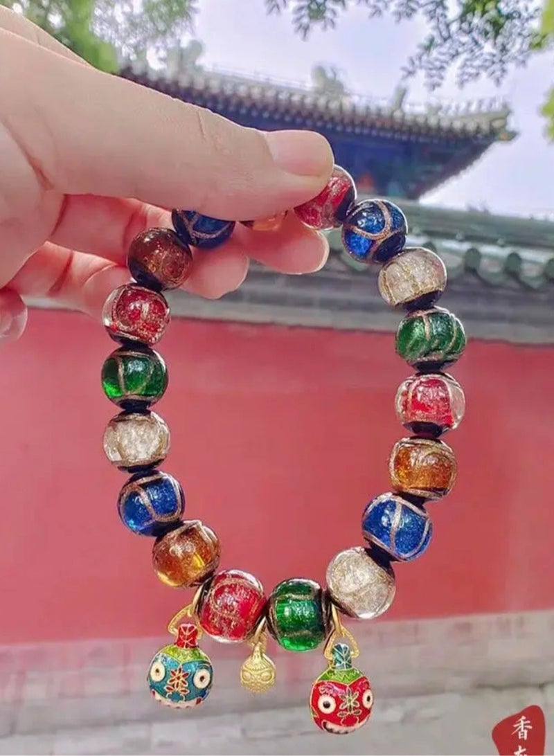 Ancient Chinese glass bead bracelet craftsmanship  - Image 2