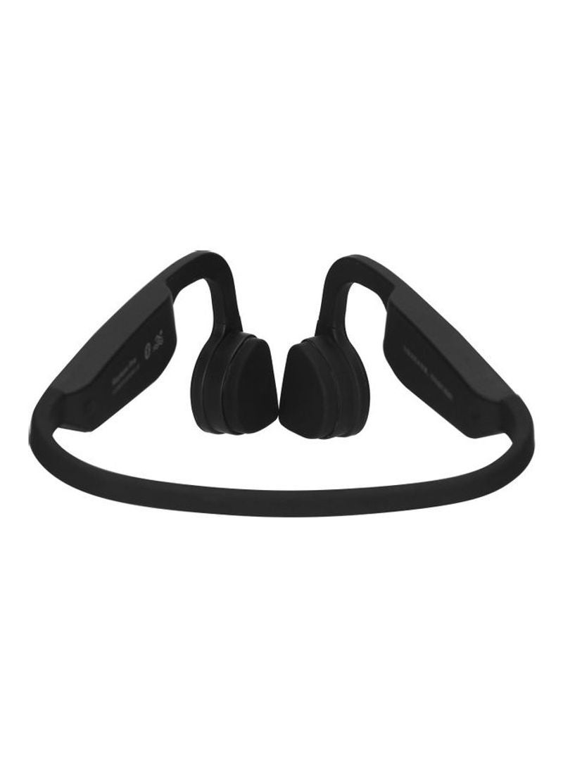 سماعة رأس بلوتوث لاسلكية قابلة لل، مزودة بميكروفون مدمج أسود - Image 2