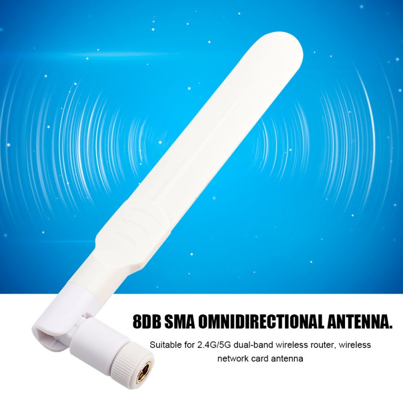 8dbi Omnidirectional Antenna: 2.4G/5G Dual Band, Pure Copper Array RG178 Line - IEEE 802.11 Compliant SMA Male Antenna for Wireless Routers, Network Cards & M.2 WiFi Adapters - Image 3