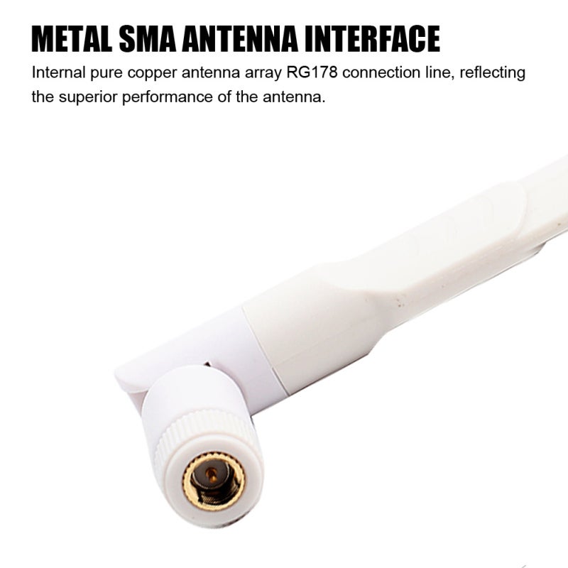 8dbi Omnidirectional Antenna: 2.4G/5G Dual Band, Pure Copper Array RG178 Line - IEEE 802.11 Compliant SMA Male Antenna for Wireless Routers, Network Cards & M.2 WiFi Adapters - Image 4