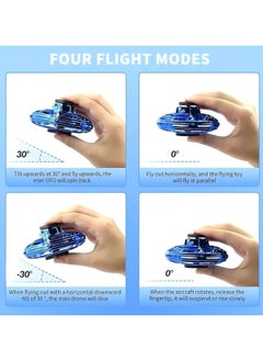MAKS & CO. Flynova UFO Gyro Spinner - 8x4 cm Portable Flying Toy  - Image 4