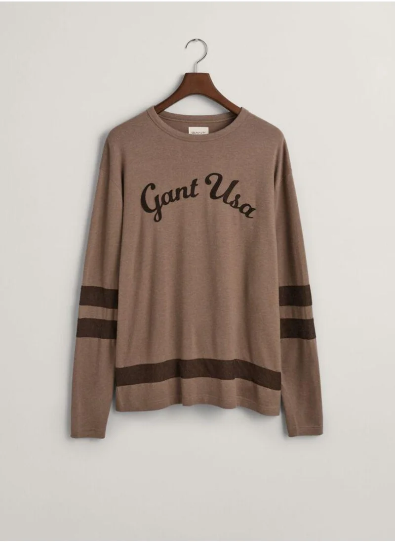 غانت Gant Script Graphic Long Sleeve T-Shirt