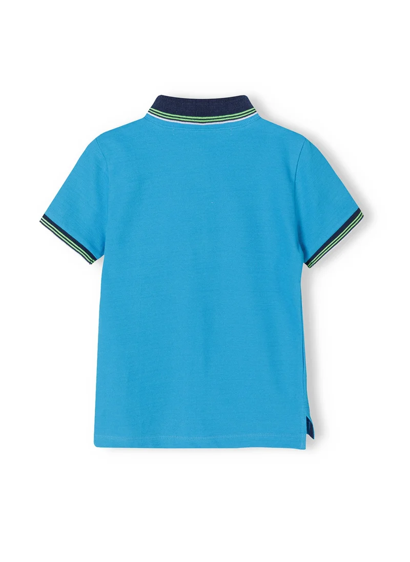 MINOTI Boys' Short Sleeve Polo Shirt with Button Placket