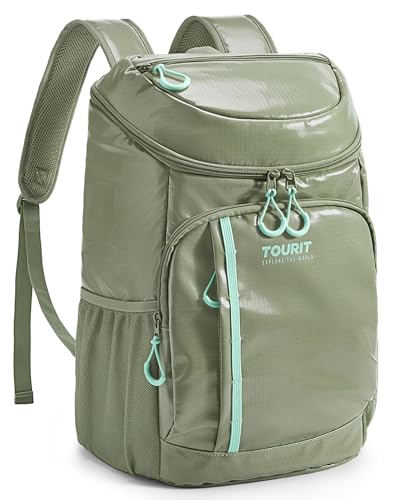 TOURIT Backpack Cooler Insulated 30 Cans Lightweight Leak Proof Travel Cooler Bag Soft Waterproof Cooler Backpack for Men Women Camping Hiking Beach Travel Picnic - Image 1