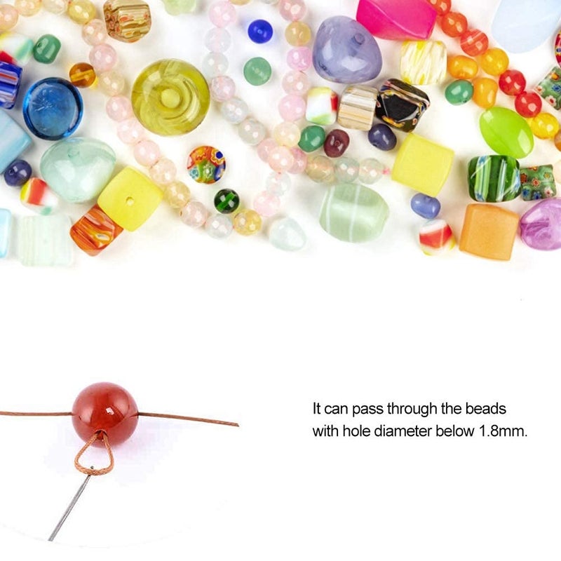 Jasol 2pics Beading Needles, Jewelry Crochet Beads, Three-Way Crochet Hook​ Tools, Threading String Needles for Bracelet Jewelry Making Lock Type - Image 4
