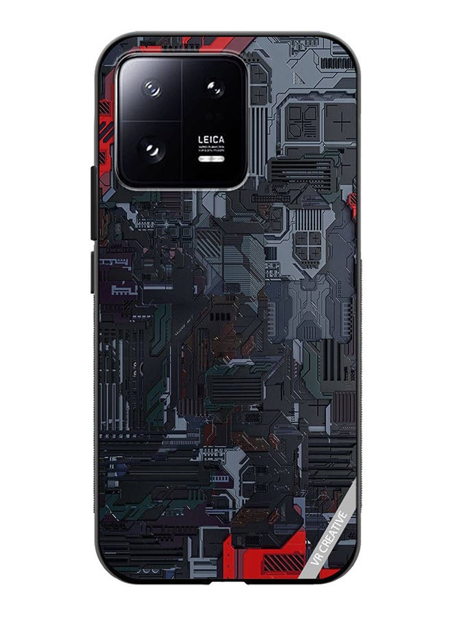 VR CREATIVE - Protective Case Cover For Xiaomi 13 Tech Design Multicolour - Image 1