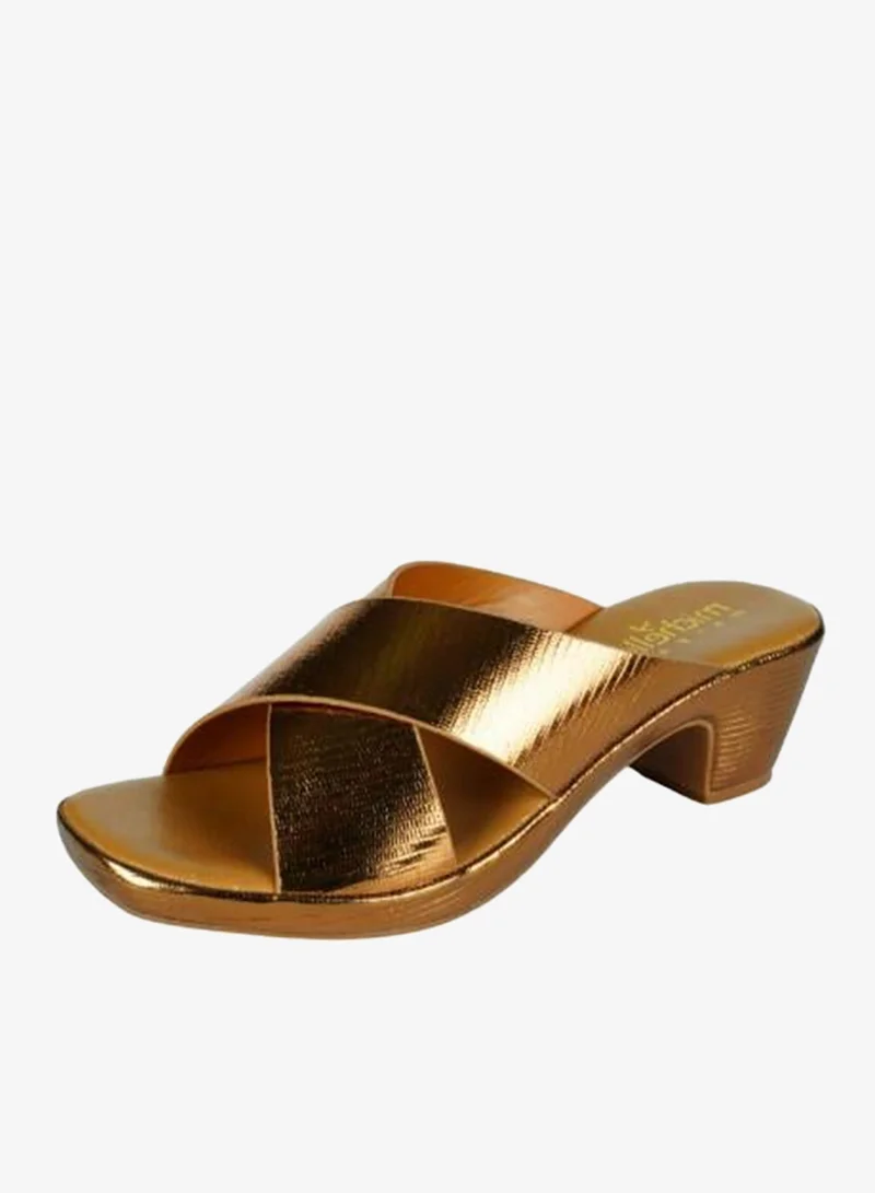 Michelle Morgan Bronze 092-2810 Michelle Morgan Ladies Block Heel Sandals 114ZD126 for Women | Best Price UAE