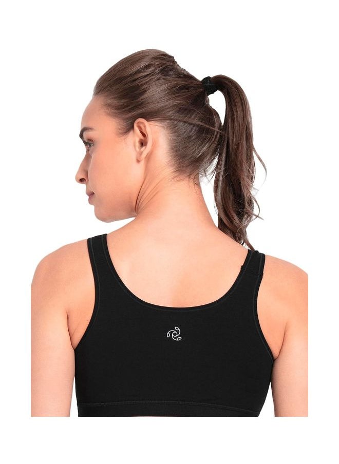 JOCKEY - Jockey 1376 Women Wire free Non Padded Super Combed Cotton Elastane Stretch Full Coverage Slip On Active Bra with Wider Straps and Moisture Move Treatment - Image 1