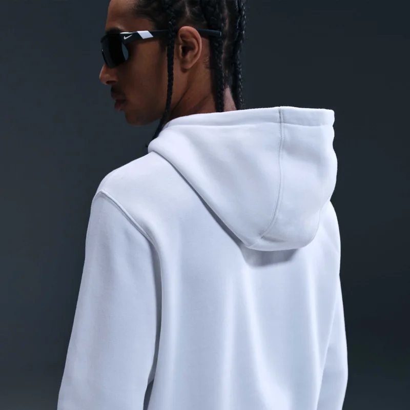 Nike White Men's Club Hoodie for Men | Best Price UAE