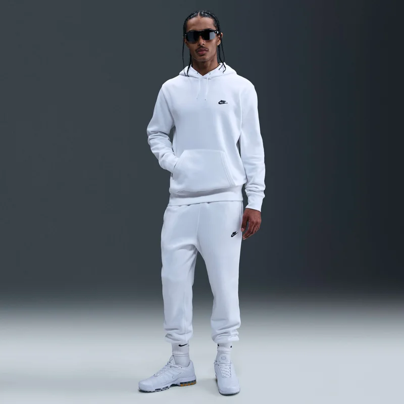 Nike White Men's Club Hoodie for Men | Best Price UAE