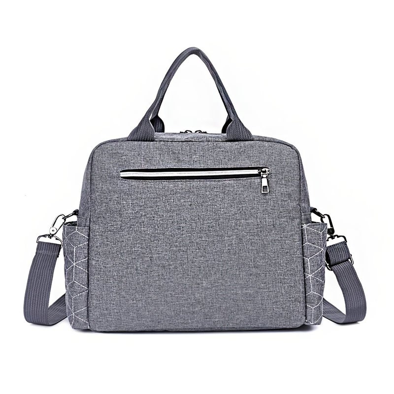 Navy Blue Diamond Quilted Crossbody Mummy Bag Large Capacity Travel Portable Mommy Bag - Image 5