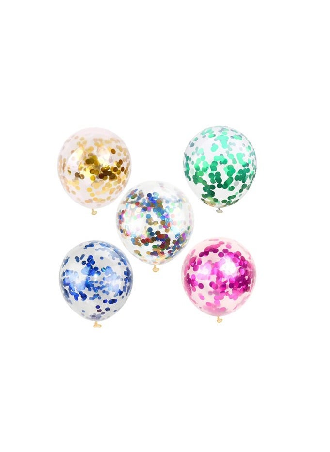 PARTY FUN Bobo Balloon 20" Pink Color With Led+Glitter 1Set/Card - Image 1