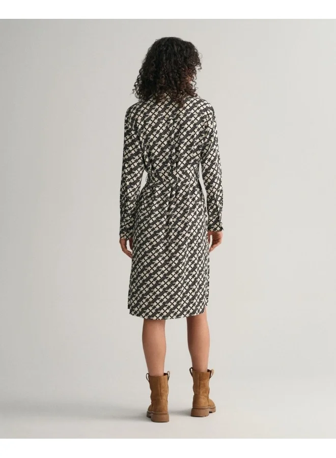 غانت Gant G Patterned Shirt Dress
